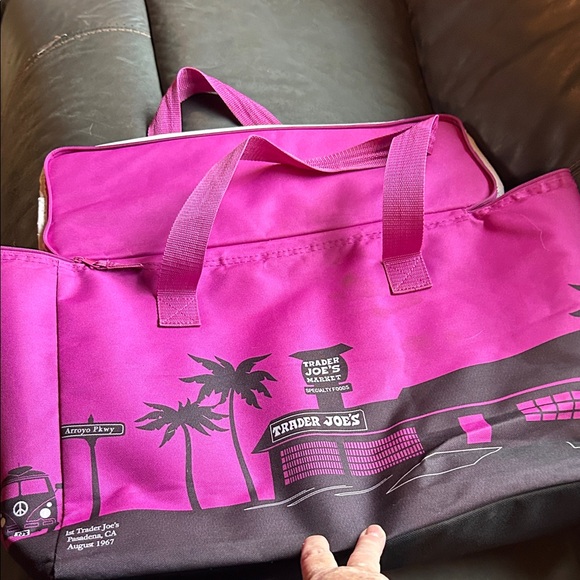 Trader Joe'S Handbags - Trader Joe's Pink Tote Bag